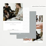 "Baby Classic" - Birth Announcements in Cloud by Carolyn MacLaren - Back of Card Options