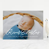 "Swing" - Birth Announcements in Snow by Lauren Chism - Front