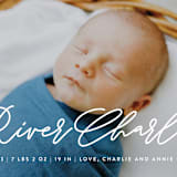 "Swing" - Birth Announcements in Snow by Lauren Chism - Close-Up