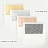 "Swing" - Birth Announcements in Snow by Lauren Chism - Slip-In Envelope Liners