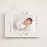 "Sweet Stripes" - Birth Announcements in Sand by Gwen Bedat - Front