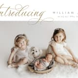 "Inspired Introduction" - Birth Announcements in Wheat by Carolyn MacLaren - Detail