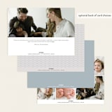 "Charmed" - Birth Announcements in Sky by Nicoletta Savod - Back of Card Options