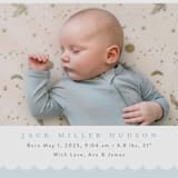 "Charmed" - Birth Announcements in Sky by Nicoletta Savod - Detail