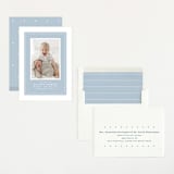 "Mickey fabric frame" - Birth Announcements in Chambray by Lea Delaveris - Assembled