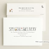 "Silly Old Bear" - Birth Announcements in Ink by Heather Schertzer - FREE Recipient Addressing