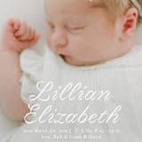 "Georgette" - Birth Announcements in Cotton by Megan Davis - Detail