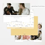 "Disney's Winnie The Pooh Night Sky" - Birth Announcements in Cotton by Angela Thompson - Back of Card Options