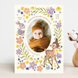 "Disney's Magical Bambi" - Birth Announcements in Cream by Cass Loh - Front