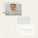 "Classy Name" - Birth Announcements in Cloud by Ekko Studio - Assembled