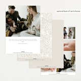 "Sweeping Name" - Birth Announcements in Cloud by Alethea and Ruth - Back of Card Options