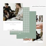 "Signature" - Birth Announcements in Sage by Ashley Rosenbaum - Back of Card Options