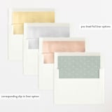 "Signature" - Birth Announcements in Sage by Ashley Rosenbaum - Envelope Liner Options