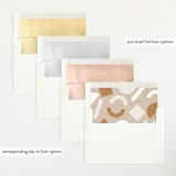 "Siblings" - Birth Announcements in Bamboo by Corinne Malesic - Envelope Liner Options