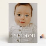 "Classy Name" - Birth Announcements in Cloud by Ekko Studio - Front
