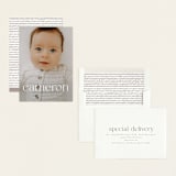 "Classy Name" - Birth Announcements in Cloud by Ekko Studio - Assembled