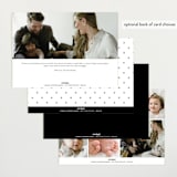 "Simple Statement" - Birth Announcements in Onyx by Erica Krystek - Back of Card Options