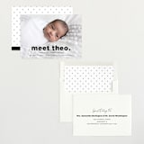 "Simple Statement" - Birth Announcements in Onyx by Erica Krystek - Assembled