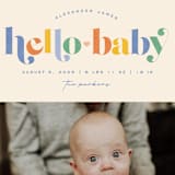 "Hello Sweet baby" - Birth Announcements in Bluebird by Jessica Corliss - Detail