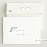 "Laurel Crest" - Birth Announcements in Muslin by Jessica Williams - FREE Recipient Addressing