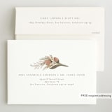 "Boho Bouquet" - Birth Announcements in Rose by Joanna Griffin - FREE Recipient Addressing
