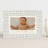 "Patchwork" - Birth Announcements in Bluebell by Julie Murray - Front