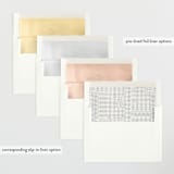"Patchwork" - Birth Announcements in Bluebell by Julie Murray - Envelope Liner Options