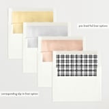 "Sweet Love" - Birth Announcements in Sugar by Juneau Designs - Envelope Liner Options