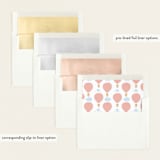 "Baby World" - Birth Announcements in Blush by Kanika Mathur - Envelope Liner Options