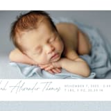"Corduroy" - Birth Announcements in Sky by Lea Delaveris - Detail