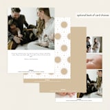 "Big News" - Birth Announcements in Ivory by Maria Hilas-Louie - Back of Card Options