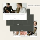 "Overlap" - Birth Announcements in Stone by Brianne Larsen - Back of Card Options