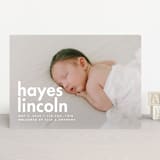 "Hayes" - Birth Announcements in Cloud by Ellen Schlegelmilch - Front