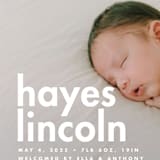 "Hayes" - Birth Announcements in Cloud by Ellen Schlegelmilch - Detail