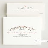 "Sweet Floral Vine" - Birth Announcements in Blush by Susan Moyal - FREE Recipient Addressing