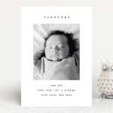 "Pano" - Birth Announcements in Snow by AK Graphics - Front