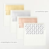 "Pano" - Birth Announcements in Snow by AK Graphics - Envelope Liner Options