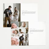 "Handwriting" - Birth Announcements in Snow by Bethan - Interior Options