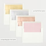 "Classic Bunny" - Birth Announcements in Blush by Megan Davis - Slip-In Envelope Liners