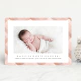"Desert Plaid" - Birth Announcements in Terracotta by Erica Krystek - Front
