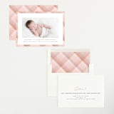 "Desert Plaid" - Birth Announcements in Terracotta by Erica Krystek - Assembled