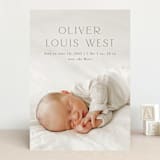"Our Hearts" - Birth Announcements in Fog by Julia Hall - Front
