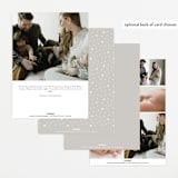 "simply named" - Birth Announcements in Snow by Sarah Curry - Back of Card Options