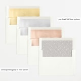 "simply named" - Birth Announcements in Snow by Sarah Curry - Envelope Liner Options