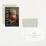 "Modern Name" - Birth Announcements in Linen by Erica Krystek - Assembled
