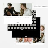 "Dashing" - Birth Announcements in Vanilla by Olivia Raufman - Back of Card Options