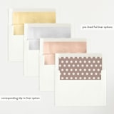 "Dainty" - Birth Announcements in Flower by Pixel and Hank - Envelope Liner Options