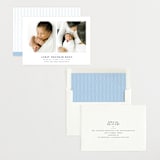 "Curator" - Birth Announcements in Denim by Megan Davis - Assembled