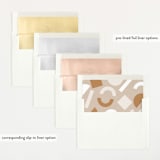 "Siblings" - Birth Announcements in Bamboo by Corinne Malesic - Envelope Liner Options