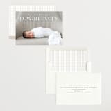 "Exemplary" - Birth Announcements in Cotton by Olivia Raufman - Assembled